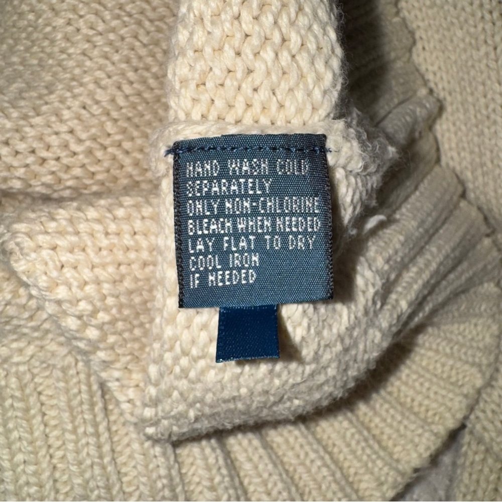 Ralph Lauren Men's Beige 1/4 Zip Sweater XL - Picture 6 of 7